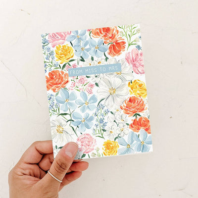 Floral Miss to Mrs. Card | Bridal Shower Card