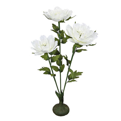 45" H Free Standing Artificial Faux Peonies: Cream - Lemon And Lavender Toronto