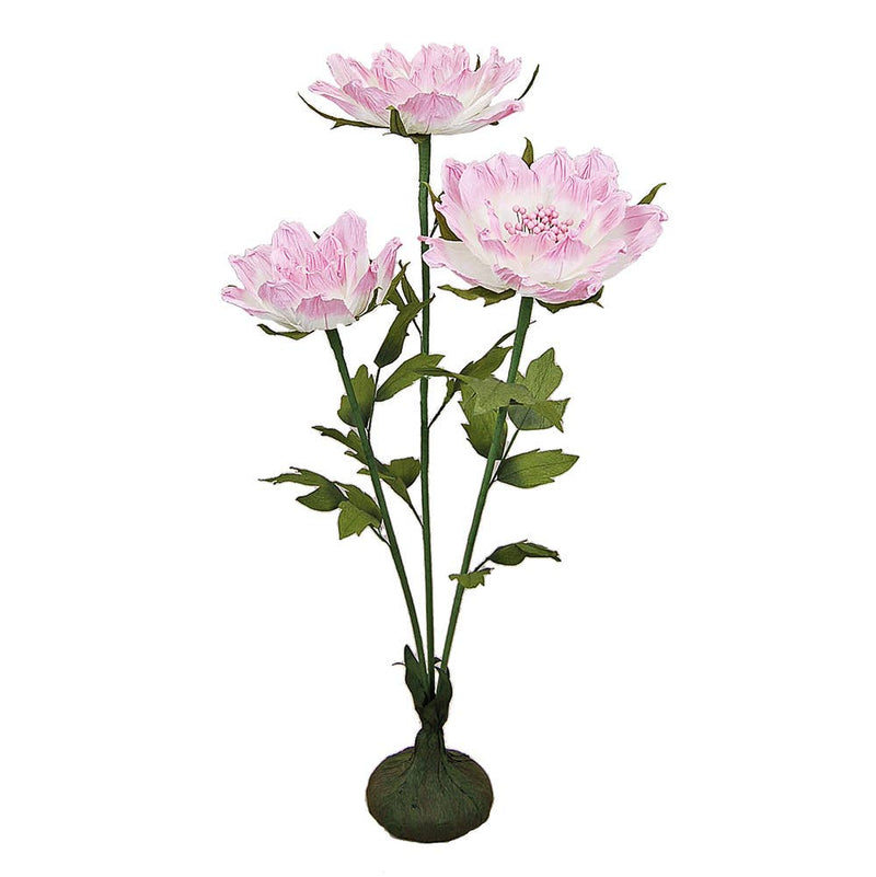 45" H Free Standing Artificial Faux Peonies: Pink - Lemon And Lavender Toronto