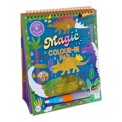 Dino Magic Colour Changing Watercard Easel and Pen-Floss & Rock