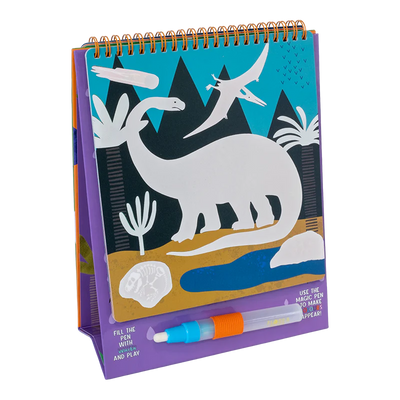 Dino Magic Colour Changing Watercard Easel and Pen-Floss & Rock
