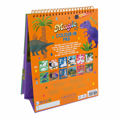 Dino Magic Colour Changing Watercard Easel and Pen-Floss & Rock