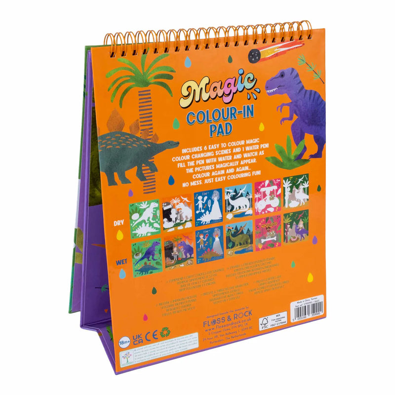 Dino Magic Colour Changing Watercard Easel and Pen-Floss & Rock