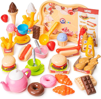 79PCS Pretend Party Playset / Kitchen Toys - Made in Ukraine