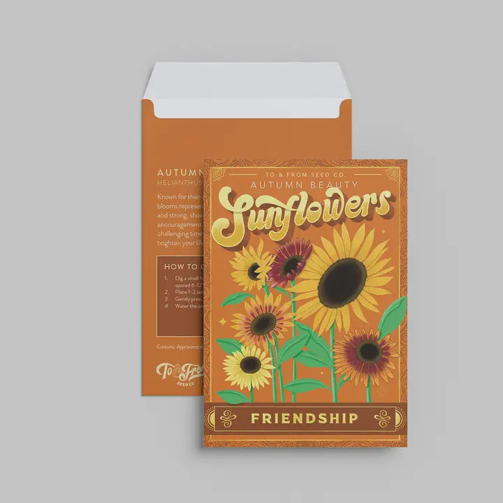 Sunflowers (Friendship) - Floriography Seed Packet