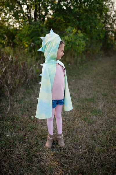 Rainbow Reversible Unicorn Dragon Cape