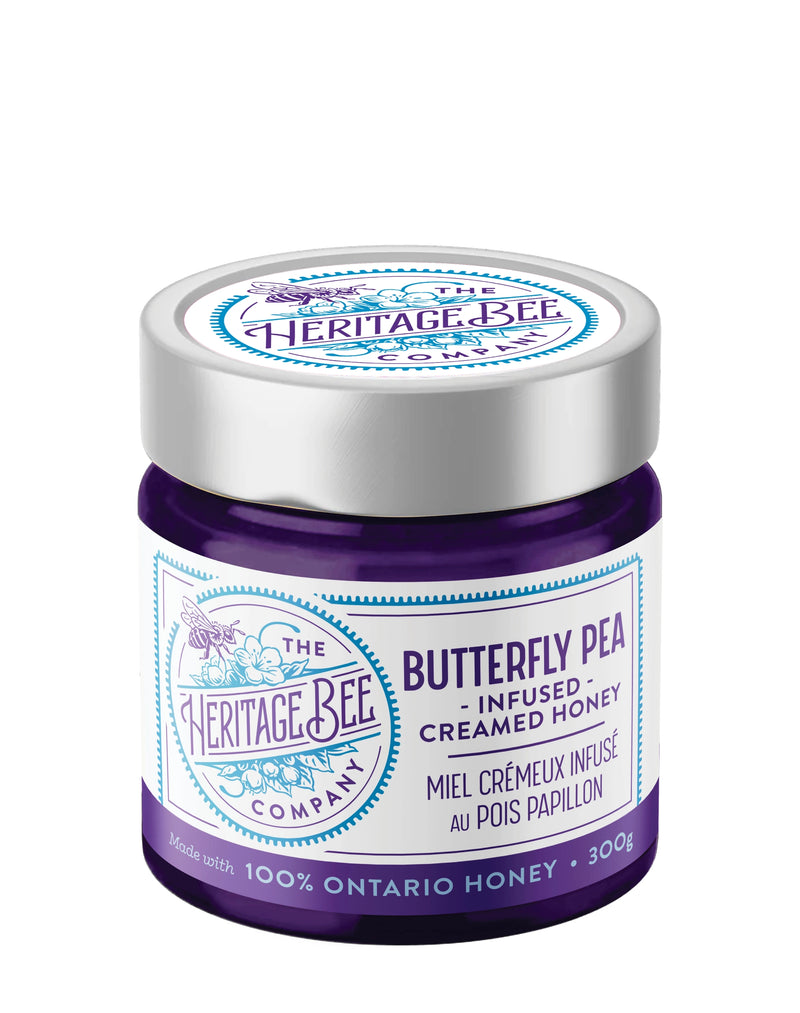 Butterfly Pea Creamed Honey - Made in Ontario