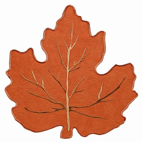Leaf Placemat Orange or Beige