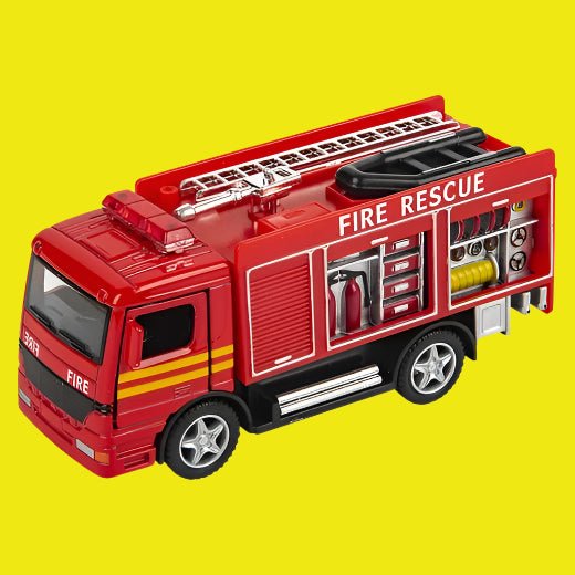 5" Die - Cast Pull Back Fire Engine Rescue - Lemon And Lavender Toronto