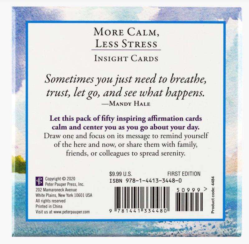 50 More Calm, Less Stress Insight Cards - Lemon And Lavender Toronto