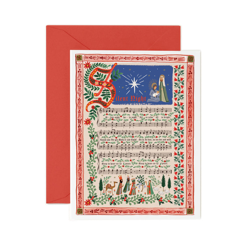 Silent Night Christmas Card