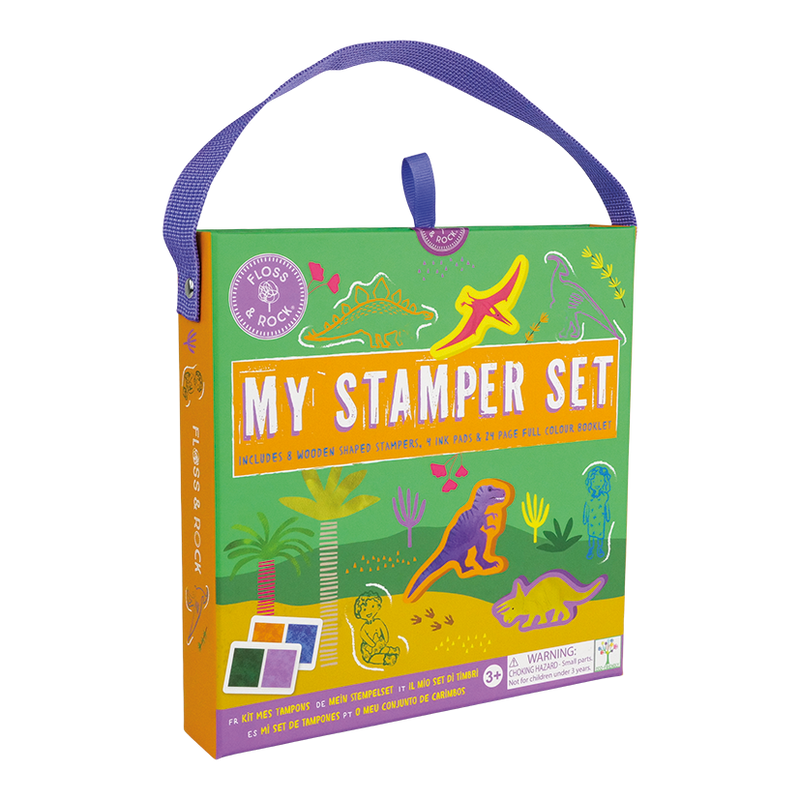 Dino Stamper Set-Floss & Rock