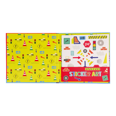Scented Construction Sticker Art - Floss & Rock