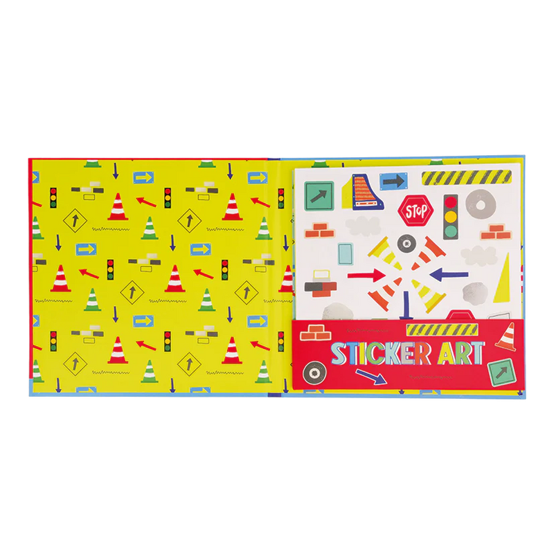 Scented Construction Sticker Art - Floss & Rock