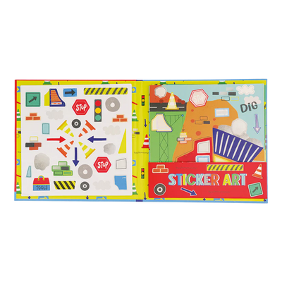 Scented Construction Sticker Art - Floss & Rock