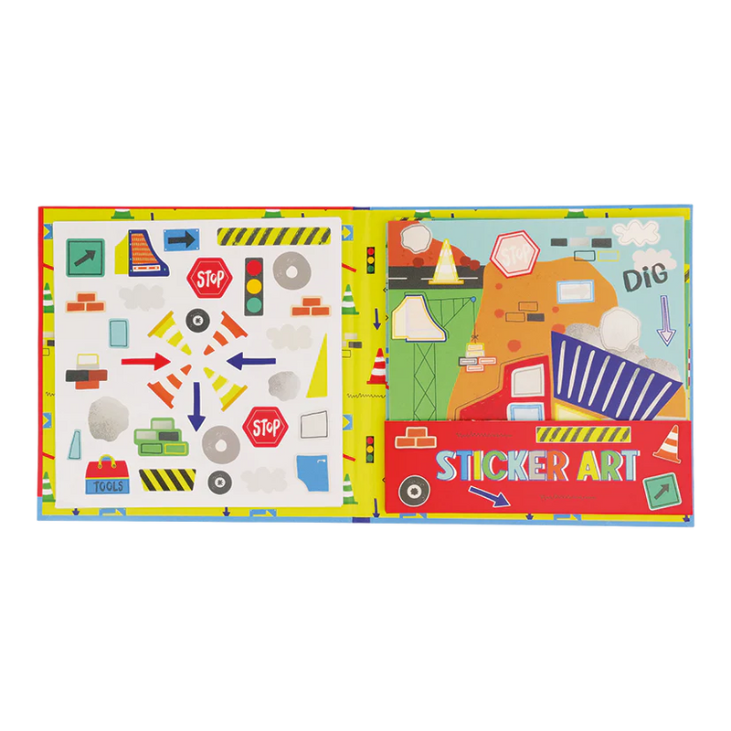 Scented Construction Sticker Art - Floss & Rock