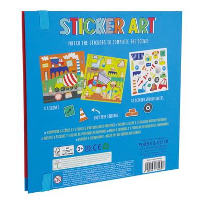 Scented Construction Sticker Art - Floss & Rock
