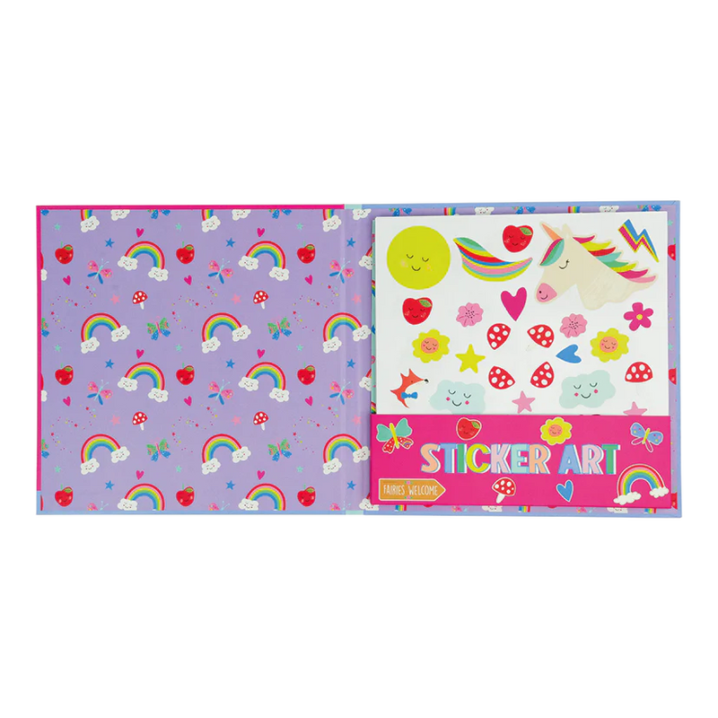 Scented Rainbow Fairy Sticker Art - Floss & Rock
