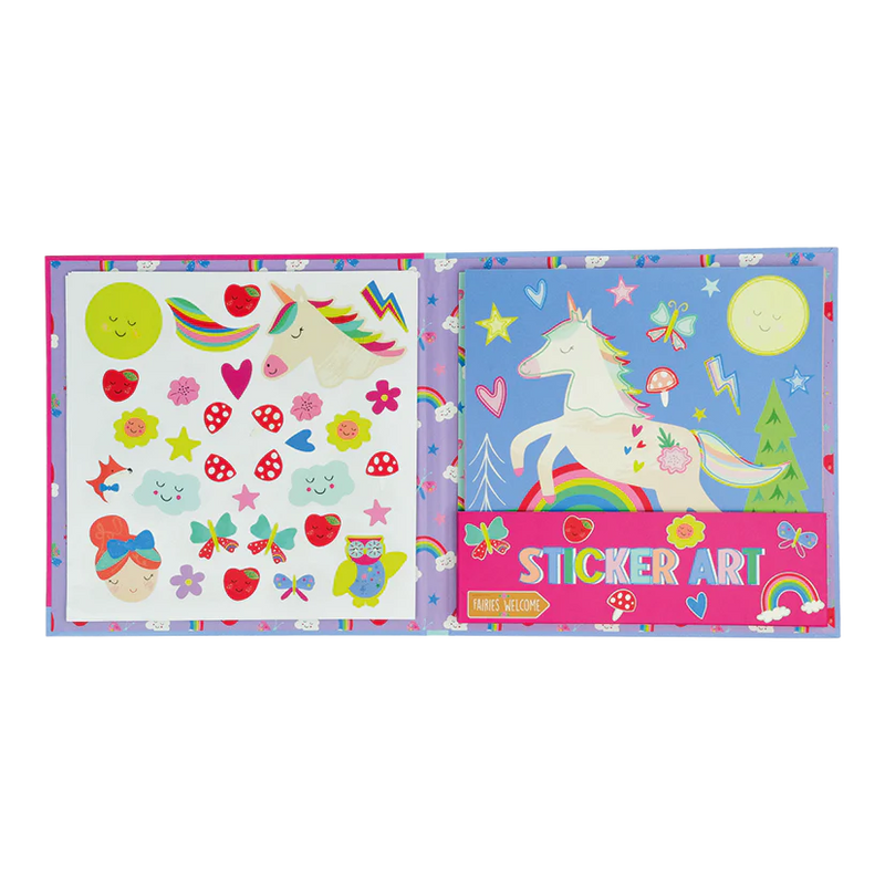 Scented Rainbow Fairy Sticker Art - Floss & Rock