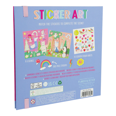 Scented Rainbow Fairy Sticker Art - Floss & Rock