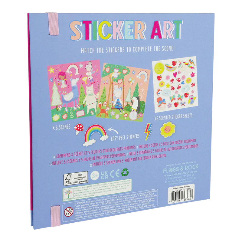 Scented Rainbow Fairy Sticker Art - Floss & Rock