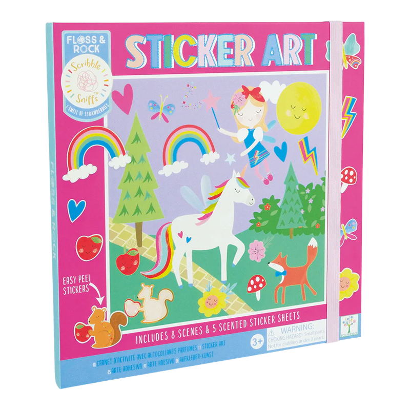 Scented Rainbow Fairy Sticker Art - Floss & Rock
