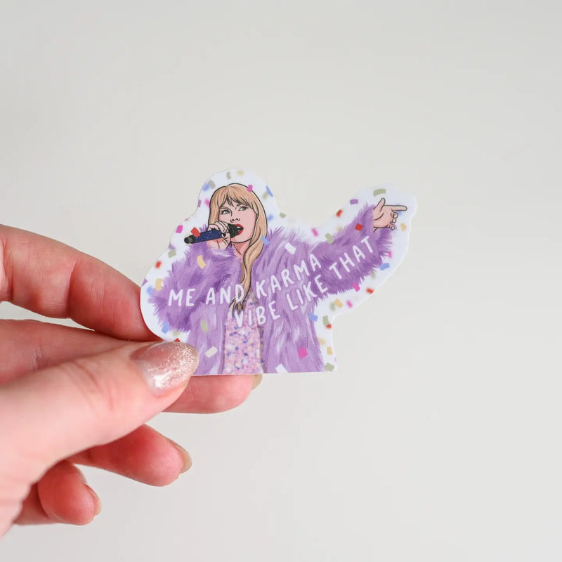 Taylor Karma Confetti Sticker