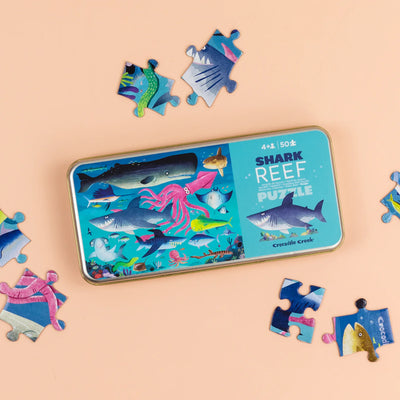 50 Piece Tin Puzzle - Shark Reef 🦈