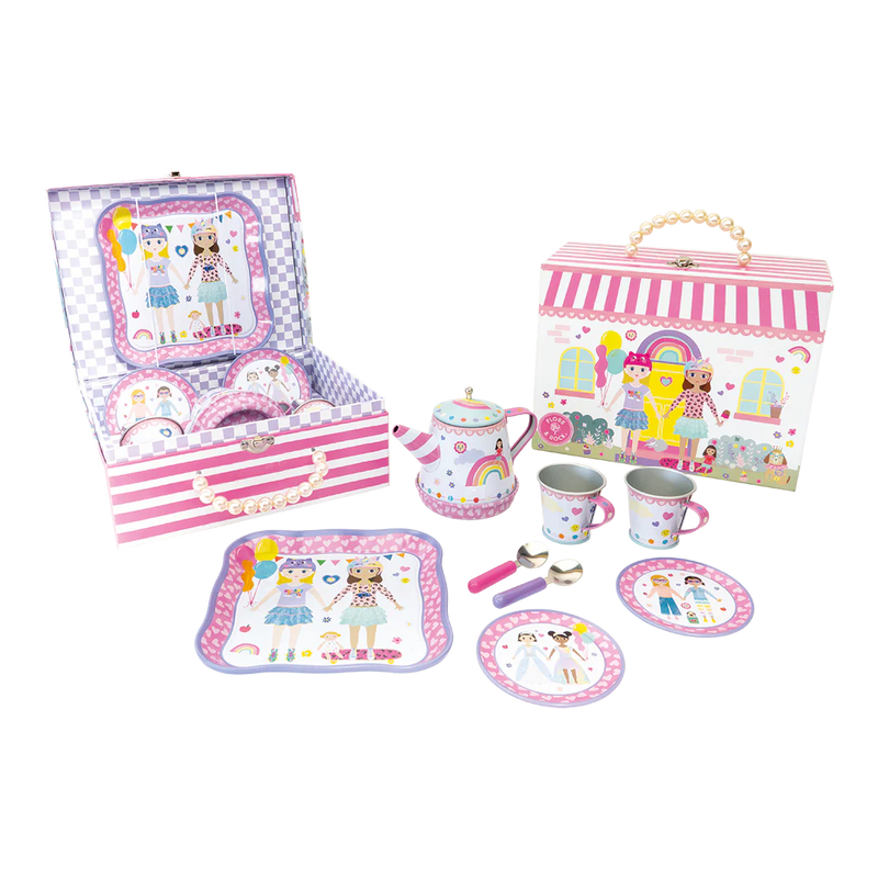 9 Piece Musical Tea Set Best Friends-Floss & Rock