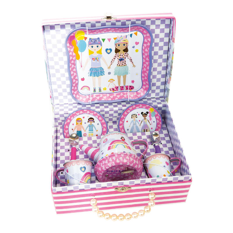 9 Piece Musical Tea Set Best Friends-Floss & Rock
