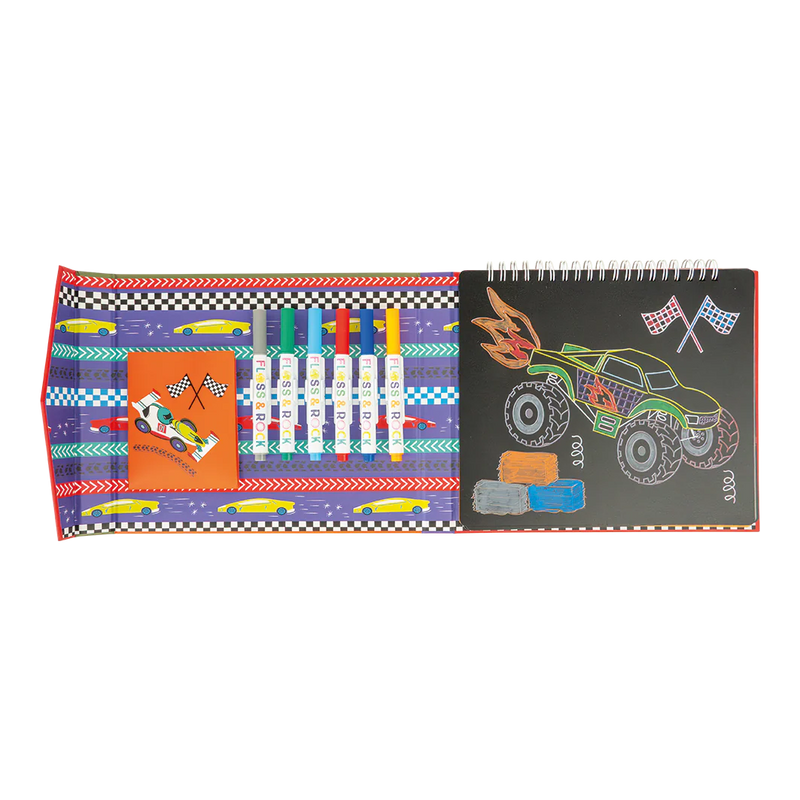 Cars Chalkboard Sketchbook-Floss & Rock