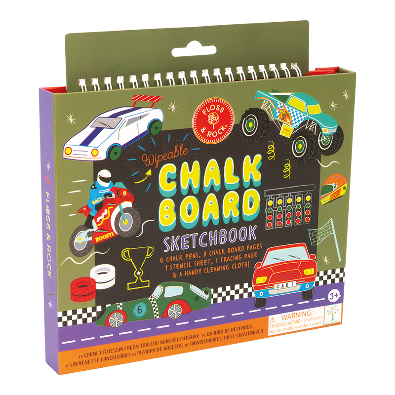 Cars Chalkboard Sketchbook-Floss & Rock