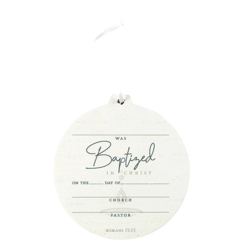 Ornament Baptized In Christ White