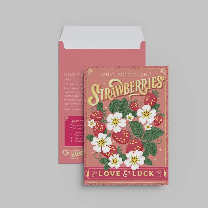 Wild Strawberries (Love & Luck) - Floriography Seed Packet