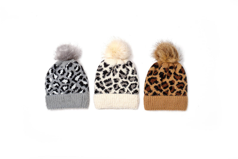 Leopard Print Winter Toque - Sold Separately