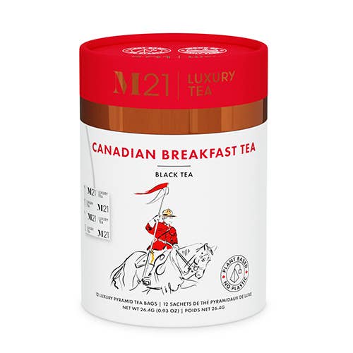 Canadian Breakfast Luxury Organic Tea - 12ct Canister