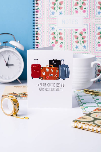 Wishing You The Best On Your Next Adventure! - Greeting Card