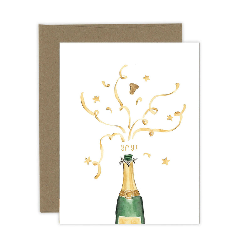 Pop the Champagne Card | Celebration Card