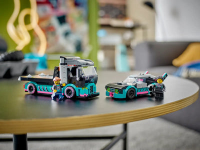 LEGO® City Race Car and Car Carrier Truck Building Toy