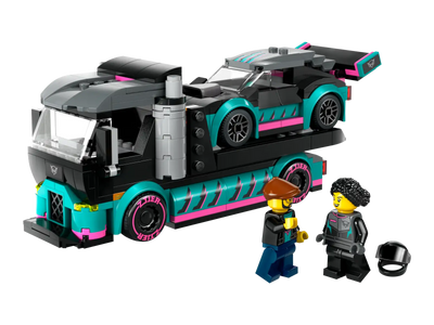 LEGO® City Race Car and Car Carrier Truck Building Toy