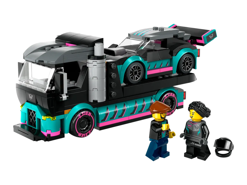 LEGO® City Race Car and Car Carrier Truck Building Toy