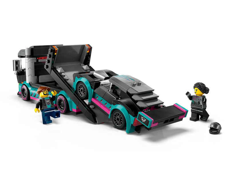 LEGO® City Race Car and Car Carrier Truck Building Toy