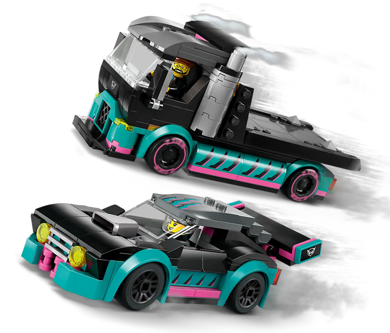 LEGO® City Race Car and Car Carrier Truck Building Toy