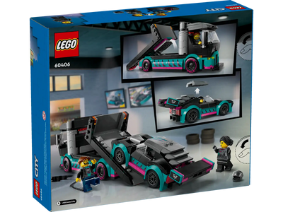 LEGO® City Race Car and Car Carrier Truck Building Toy
