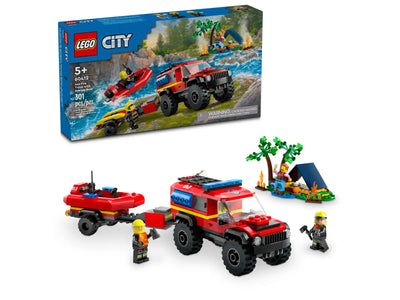 LEGO® City 4x4 Fire Truck with Rescue Boat