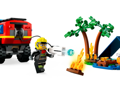 LEGO® City 4x4 Fire Truck with Rescue Boat