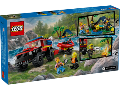 LEGO® City 4x4 Fire Truck with Rescue Boat