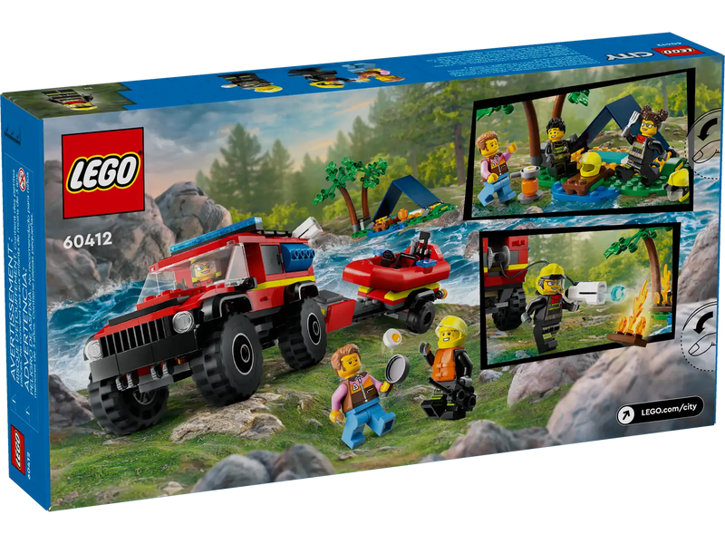 LEGO® City 4x4 Fire Truck with Rescue Boat