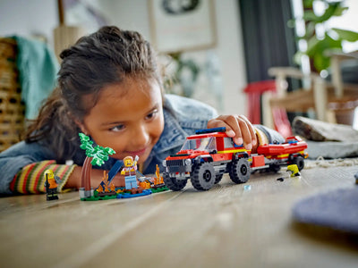 LEGO® City 4x4 Fire Truck with Rescue Boat