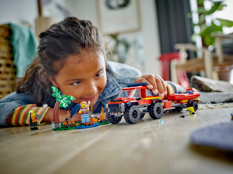 LEGO® City 4x4 Fire Truck with Rescue Boat